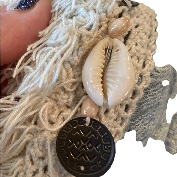 Gipsy Queen Paris Boho Embroidered Tassel Kaftan Tunic Dress 100% Cotton Boho - Picture 13 of 16